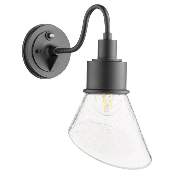 Quorum Torrey 1-Light 14" Outdoor Wall Light in Noir Quorum Torrey 1-Light 14" Outdoor Wall Light in Noir