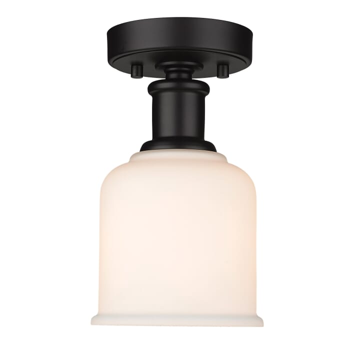 Z-Lite Bryant 1-Light Flush Mount Ceiling Light In Matte Black Z-Lite Bryant 1-Light Flush Mount Ceiling Light In Matte Black