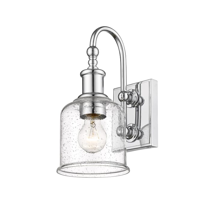 Z-Lite Bryant 1-Light Wall Sconce In Chrome Z-Lite Bryant 1-Light Wall Sconce In Chrome