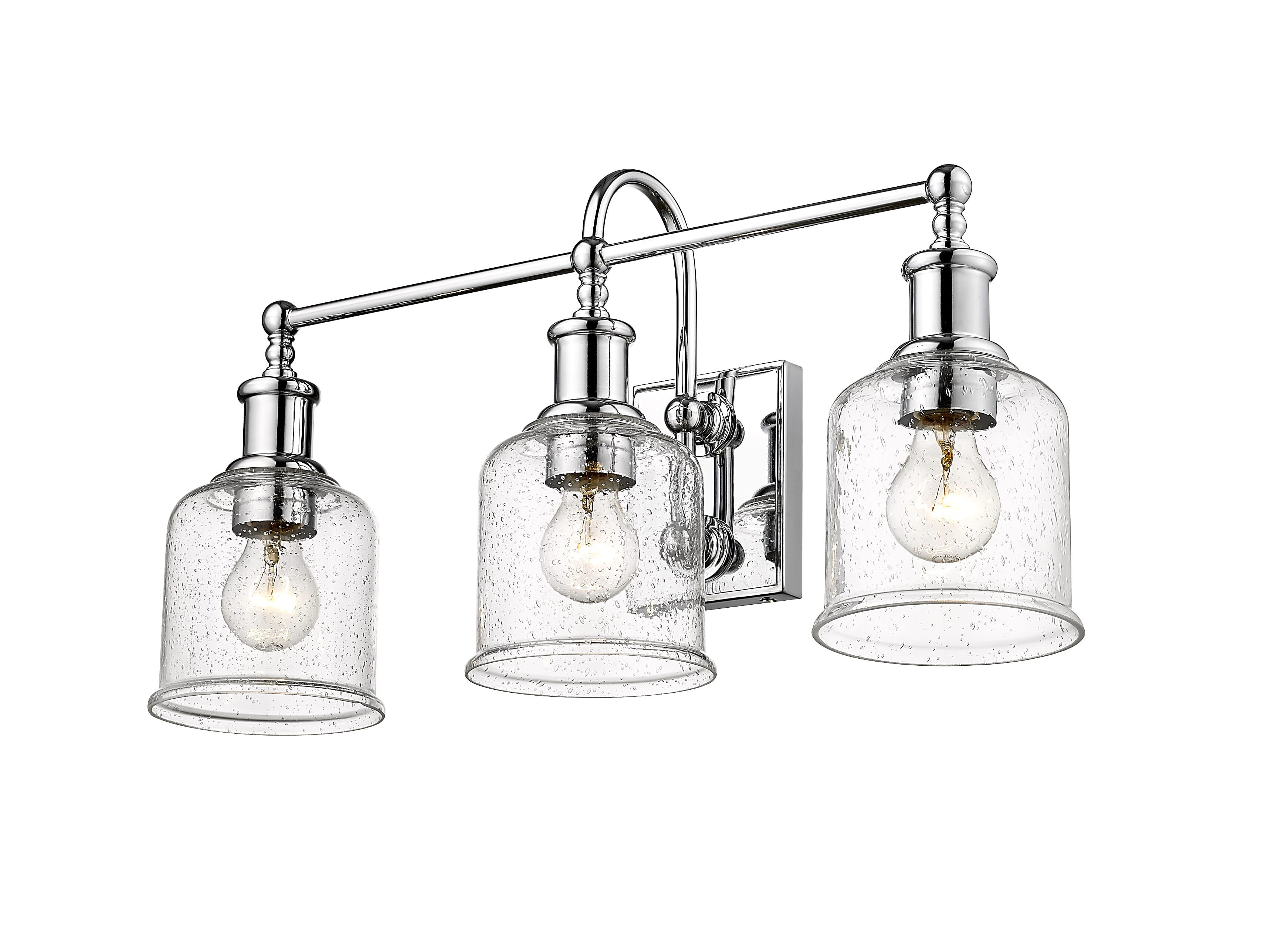 Z-Lite Bryant 3-Light Bathroom Vanity Light In Chrome