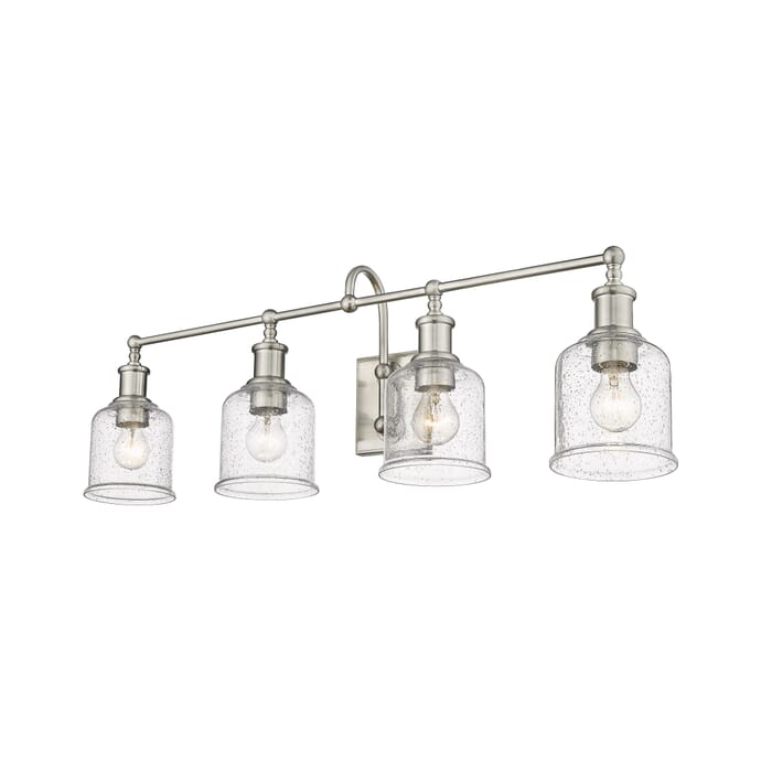 Z-Lite Bryant 4-Light Bathroom Vanity Light In Brushed Nickel Z-Lite Bryant 4-Light Bathroom Vanity Light In Brushed Nickel