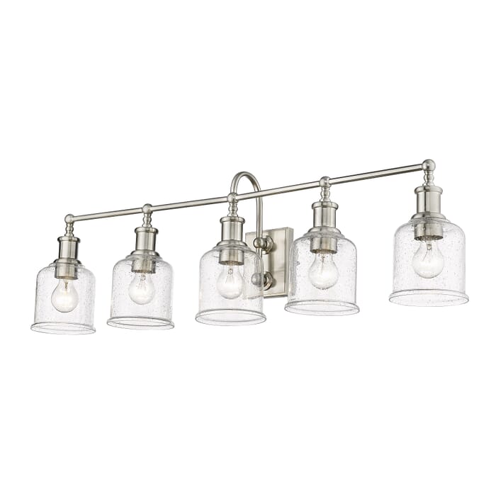 Z-Lite Bryant 5-Light Bathroom Vanity Light In Brushed Nickel Z-Lite Bryant 5-Light Bathroom Vanity Light In Brushed Nickel