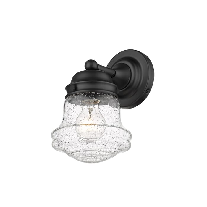 Z-Lite Vaughn 1-Light Wall Sconce In Matte Black Z-Lite Vaughn 1-Light Wall Sconce In Matte Black