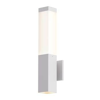 Sonneman Square Column 2-Light 20" Wall Sconce in Textured White