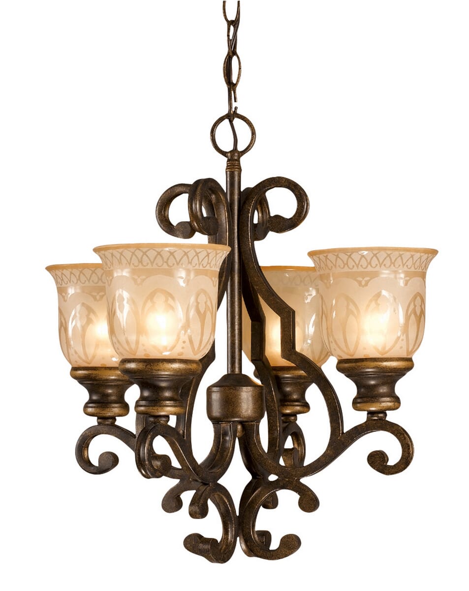 Norwalk Mini Chandelier in Bronze Umber