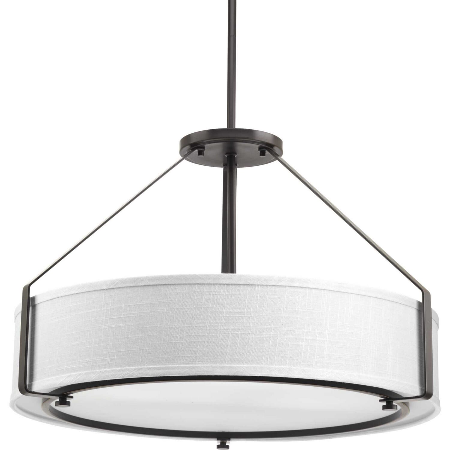 Antique Bronze Four Light Pendant from the Ratio Collection