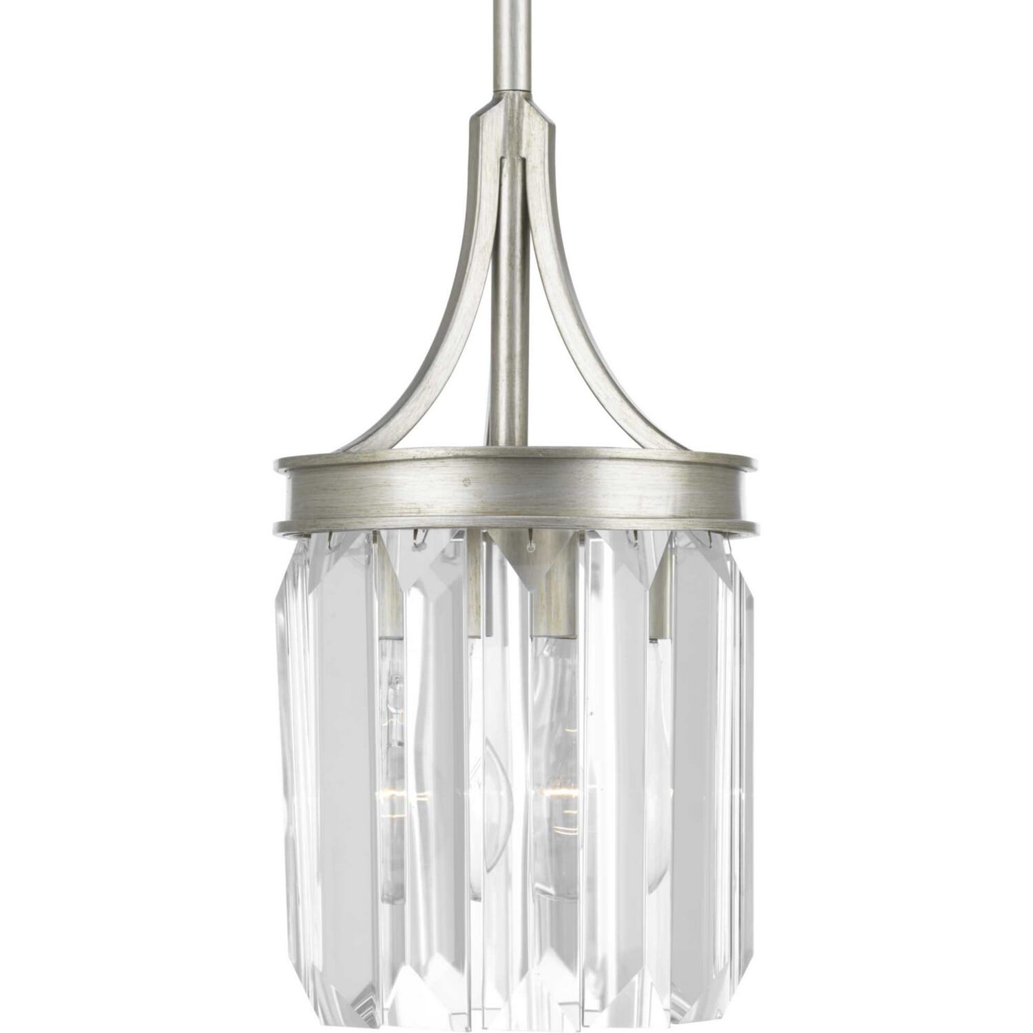Silver Ridge One Light Mini Pendant from the Glimmer Collection