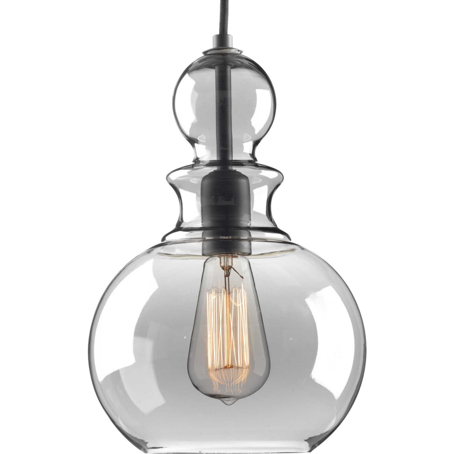 Graphite One Light Pendant from the Staunton Collection