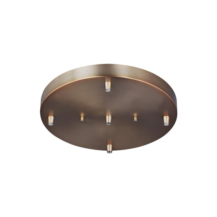Sea Gull Towner Five Light Cluster Canopy in Satin Brass Sea Gull Towner Five Light Cluster Canopy in Satin Brass