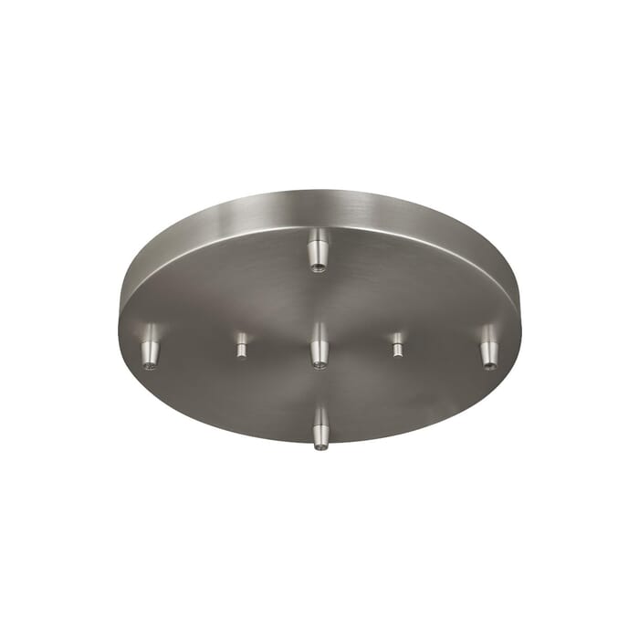 Sea Gull Towner Five Light Cluster Canopy in Brushed Nickel Sea Gull Towner Five Light Cluster Canopy in Brushed Nickel