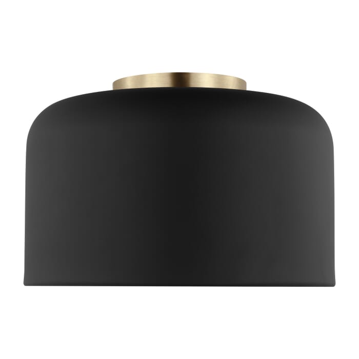 Malone 1-Light LED Flushmount Ceiling Light in Midnight Black Malone 1-Light LED Flushmount Ceiling Light in Midnight Black