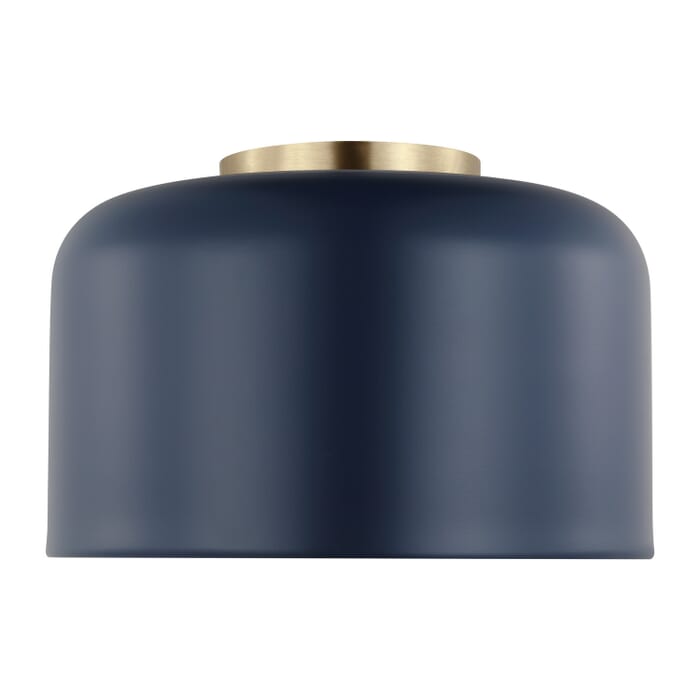 Malone 1-Light LED Flushmount Ceiling Light in Navy Malone 1-Light LED Flushmount Ceiling Light in Navy