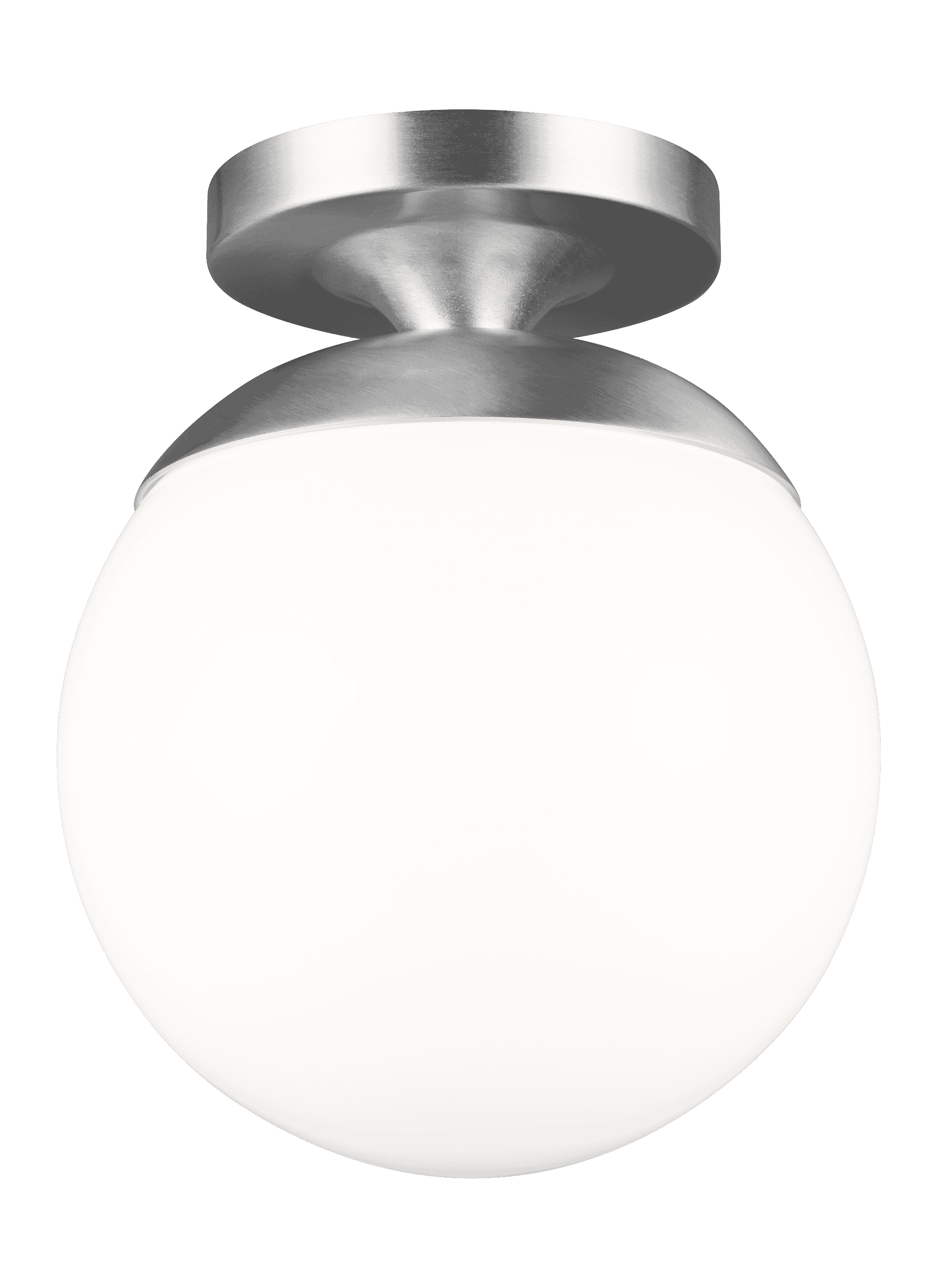 Sea Gull Leo - Hanging Globe Ceiling Light in Satin Aluminum