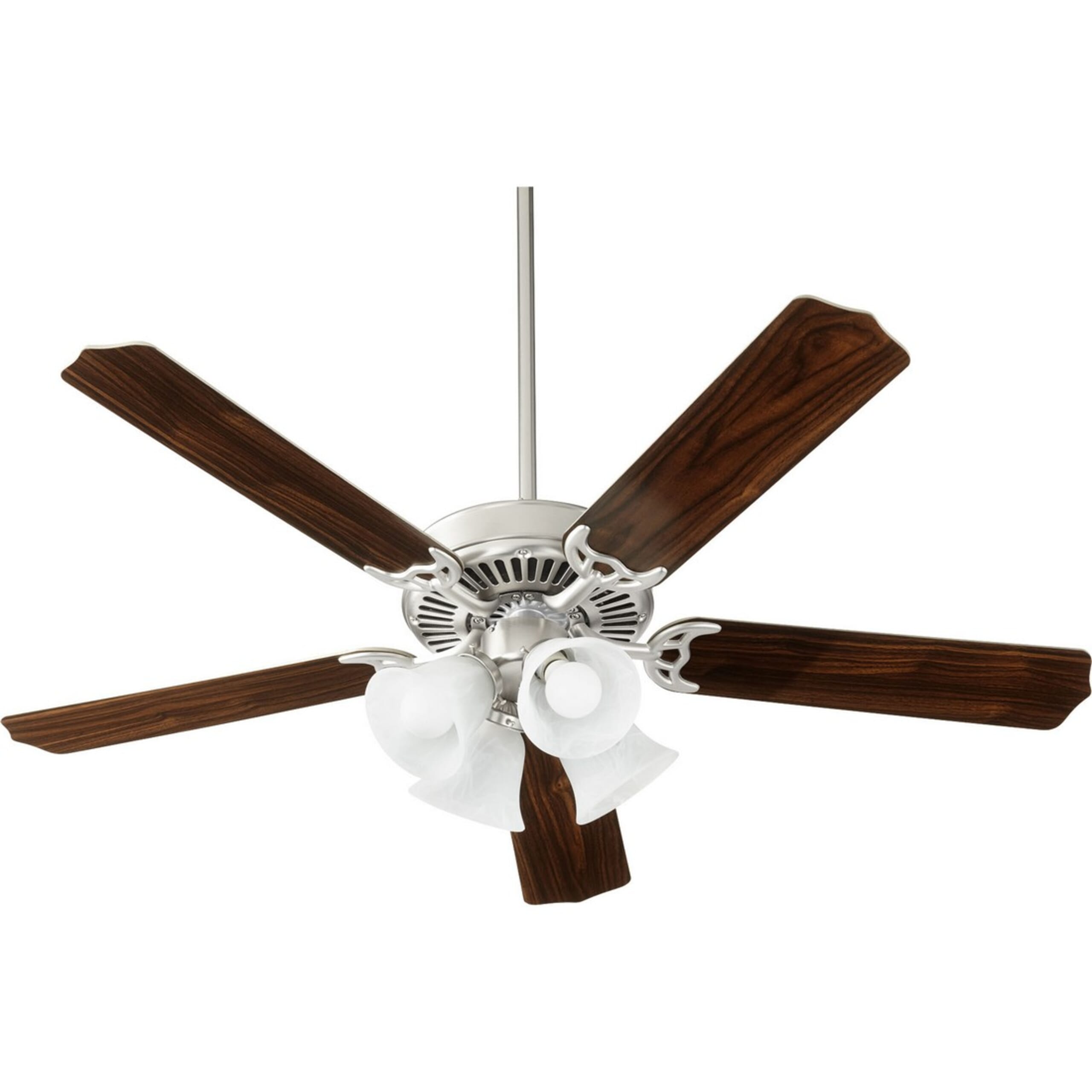 Quorum Capri Ix 4Light 52" Indoor Ceiling Fan in Satin Nickel with