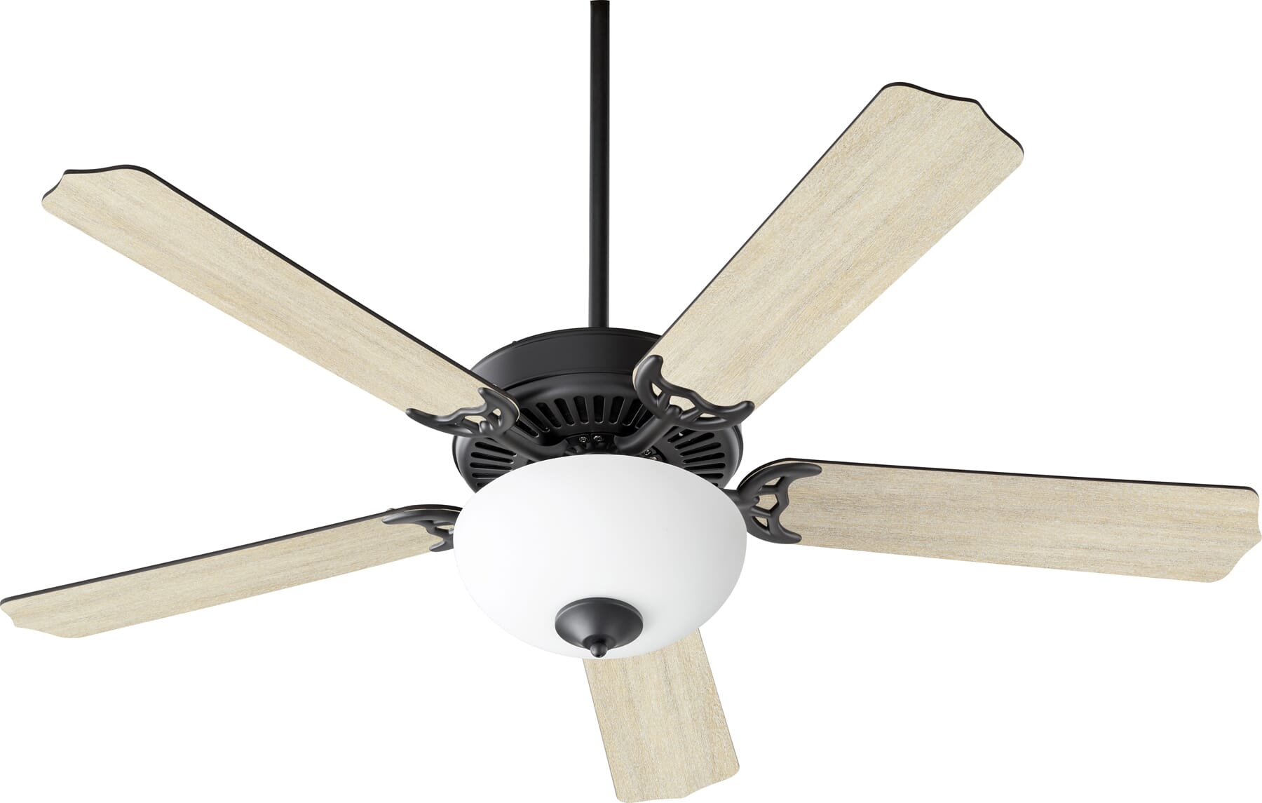 Quorum Capri Viii 2 Light 52 Indoor Ceiling Fan In Midnight Bronze Lightsonline Com