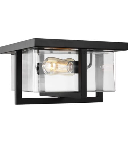 Sea Gull Mitte 2-Light Ceiling Light in Midnight Black