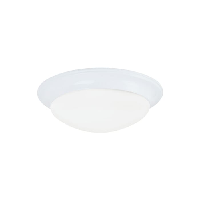 Nash 1-Light Flush Mount in White Nash 1-Light Flush Mount in White