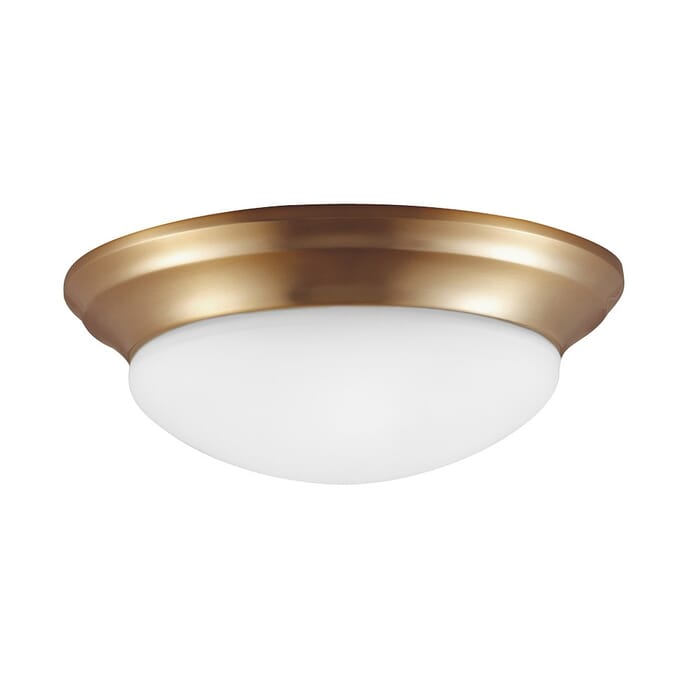 Sea Gull Nash 3-Light Ceiling Light in Satin Brass Sea Gull Nash 3-Light Ceiling Light in Satin Brass