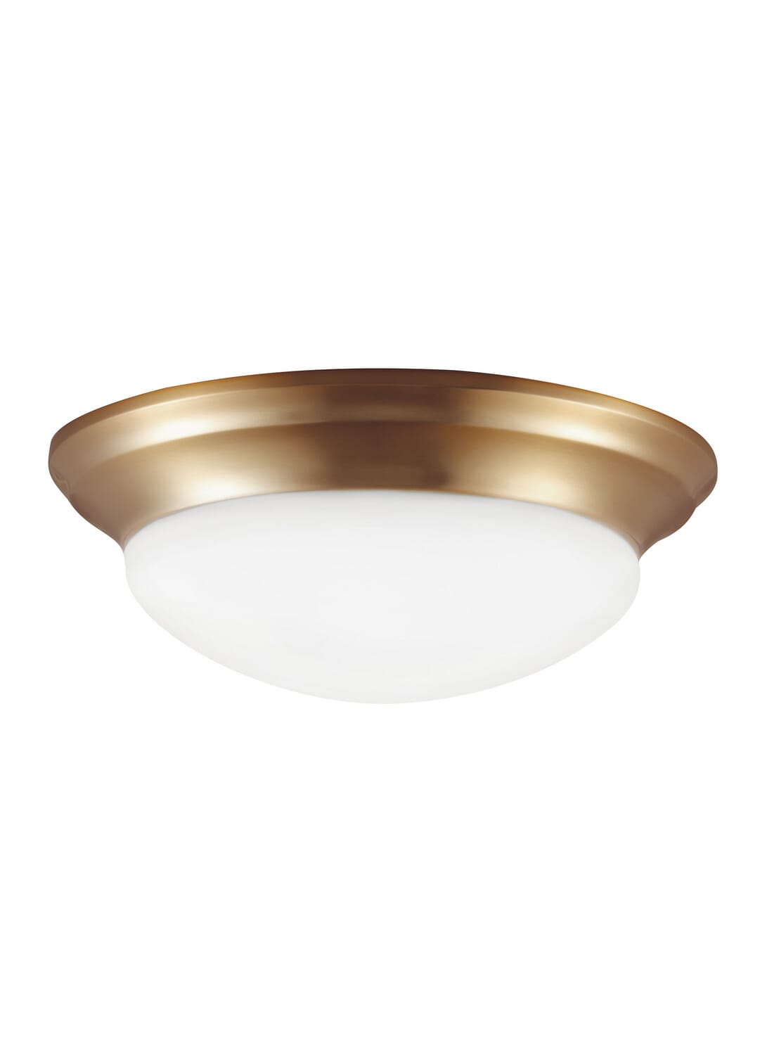 Nash 3-Light Flush Mount in Satin Brass
