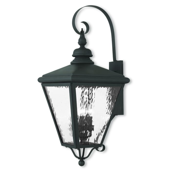 Cambridge 4-Light Outdoor Wall Lantern in Black Cambridge 4-Light Outdoor Wall Lantern in Black