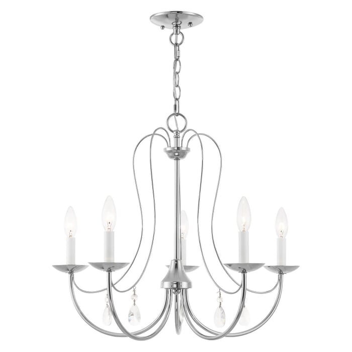 Mirabella 5-Light Chandelier in Polished Chrome Mirabella 5-Light Chandelier in Polished Chrome