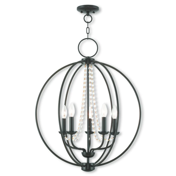 Arabella 5-Light Chandelier in English Bronze Arabella 5-Light Chandelier in English Bronze