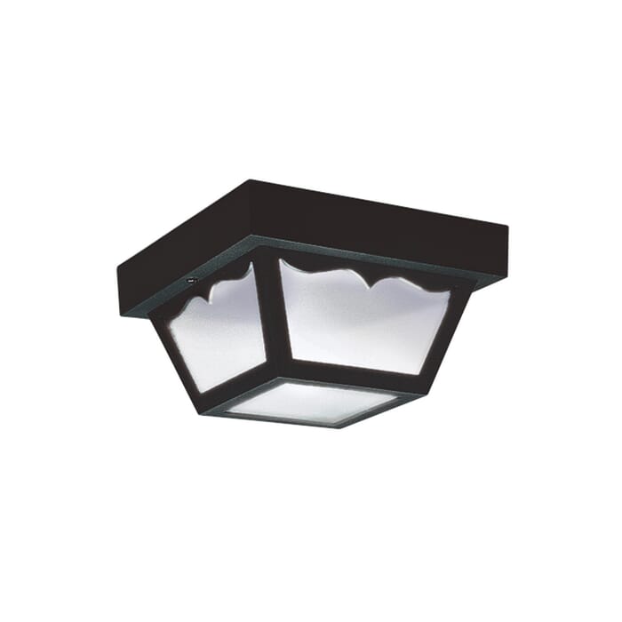 Outdoor Ceiling 1-Light Outdoor Flush Mount in Black Outdoor Ceiling 1-Light Outdoor Flush Mount in Black