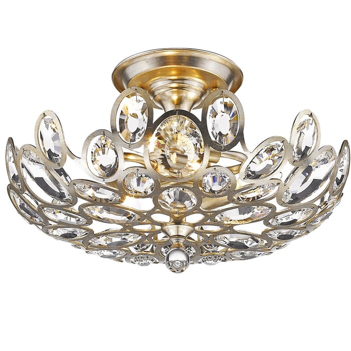 Crystorama Sterling 3-Light 16" Ceiling Light in Distressed Twilight with Hand Cut Crystal Crystals Crystorama Sterling 3-Light 16" Ceiling Light in Distressed Twilight with Hand Cut Crystal Crystals