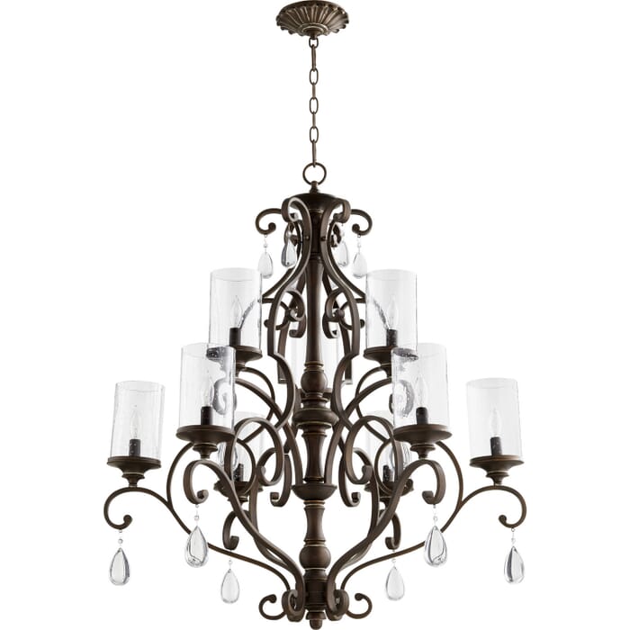 Nine Light Chandelier by Quorum Nine Light Chandelier by Quorum