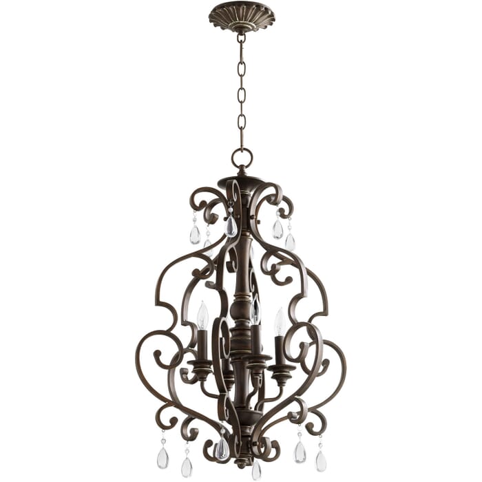 Four Light Entry Pendant by Quorum Four Light Entry Pendant by Quorum
