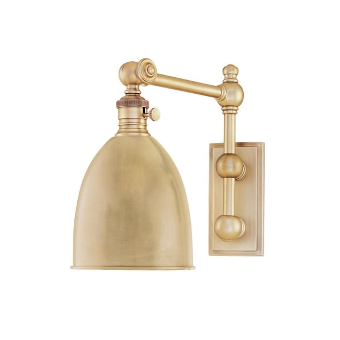 Hudson Valley Roslyn 11" Wall Sconce in Aged Brass Hudson Valley Roslyn 11" Wall Sconce in Aged Brass