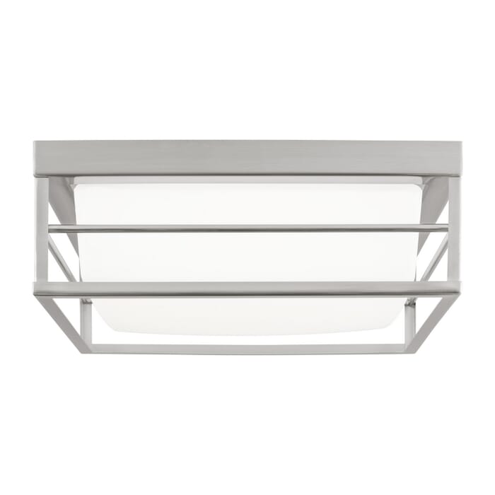 Dearborn 1-Light LED Flushmount Ceiling Light in Brushed Nickel Dearborn 1-Light LED Flushmount Ceiling Light in Brushed Nickel