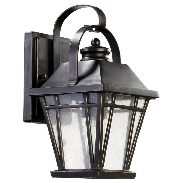Quorum Baxter 12" Outdoor Wall Light in Old World Quorum Baxter 12" Outdoor Wall Light in Old World