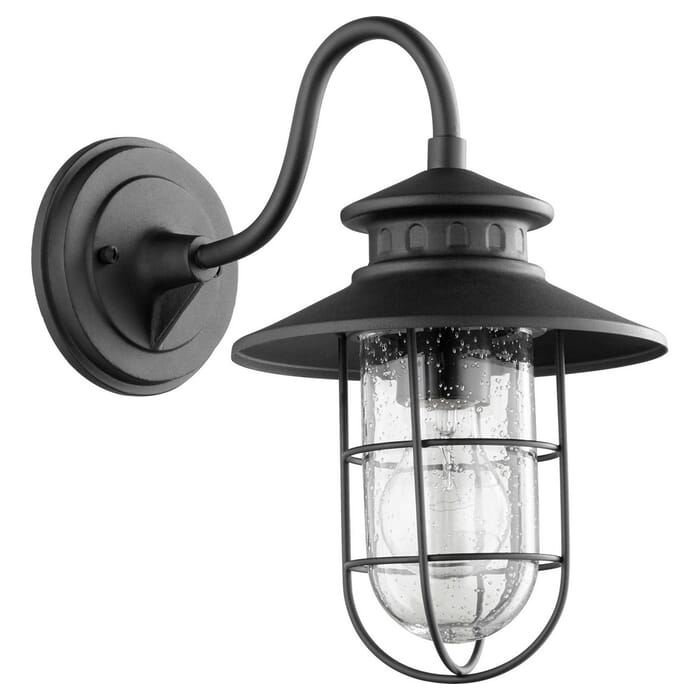 Quorum Moriarty 13" Outdoor Wall Light in Noir Quorum Moriarty 13" Outdoor Wall Light in Noir