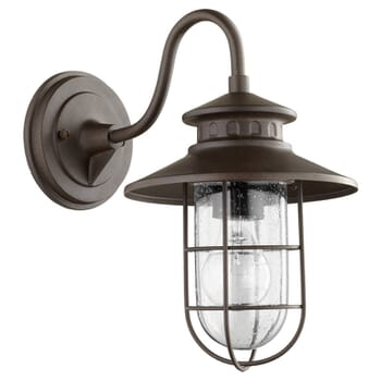 Quorum Moriarty 13" Outdoor Wall Light in Oiled Bronze