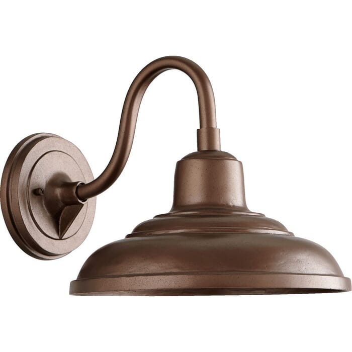 Quorum Transitional 11" Outdoor Wall Light in Oiled Bronze Quorum Transitional 11" Outdoor Wall Light in Oiled Bronze