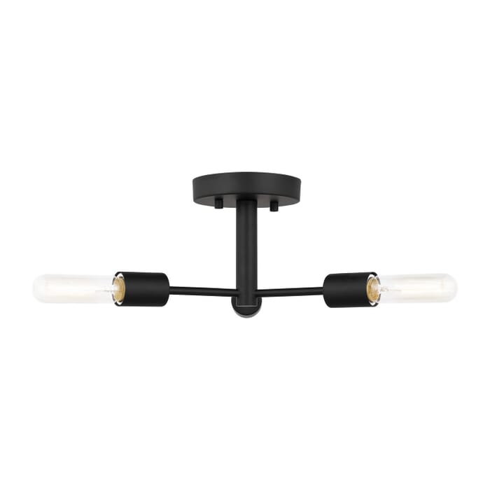 Axis 3-Light Semi-Flush Ceiling Light in Midnight Black Axis 3-Light Semi-Flush Ceiling Light in Midnight Black