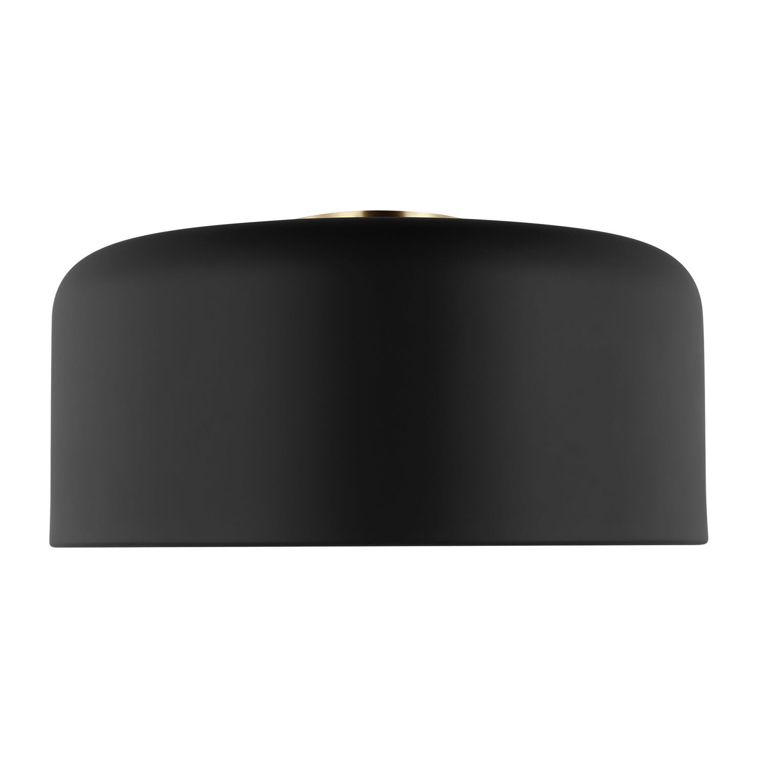 Malone 1-Light Flushmount Ceiling Light in Midnight Black