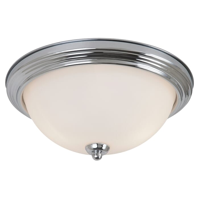 Geary 1-Light Flush Mount in Chrome Geary 1-Light Flush Mount in Chrome