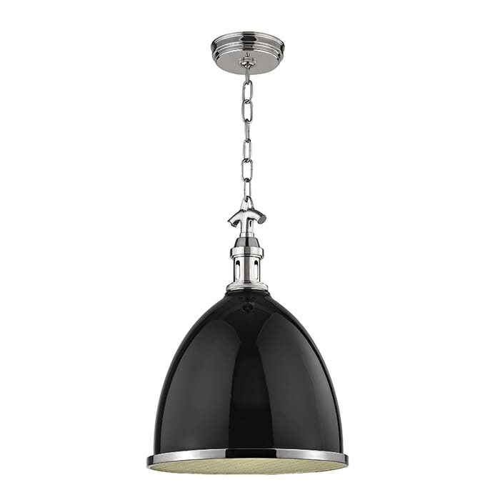 Hudson Valley Viceroy 18" Mini Pendant in Black Polished Nickel Hudson Valley Viceroy 18" Mini Pendant in Black Polished Nickel