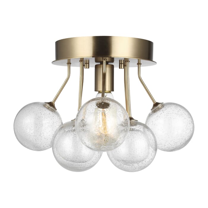 Sea Gull Brassville Ceiling Light in Satin Brass Sea Gull Brassville Ceiling Light in Satin Brass