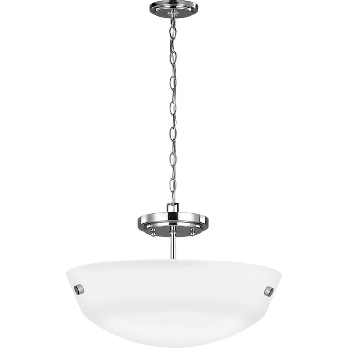 Sea Gull Kerrville 2-Light Ceiling Light in Chrome Sea Gull Kerrville 2-Light Ceiling Light in Chrome