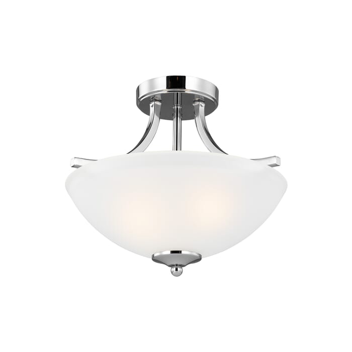Sea Gull Geary 2-Light Ceiling Light in Chrome Sea Gull Geary 2-Light Ceiling Light in Chrome