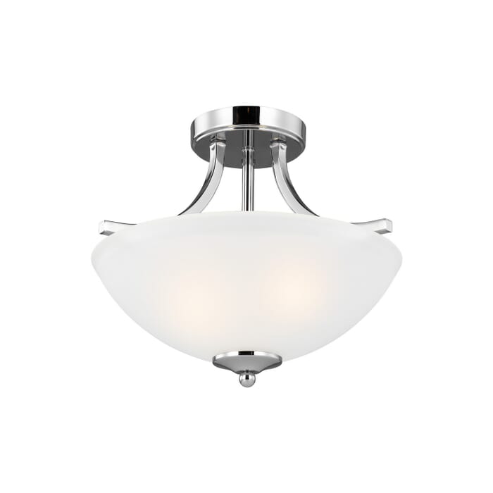 Geary 2-Light Semi-Flush Convertible Pendant in Chrome Geary 2-Light Semi-Flush Convertible Pendant in Chrome