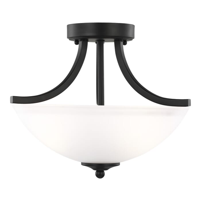 Geary 2-Light Semi-Flush Convertible Pendant in Midnight Black Geary 2-Light Semi-Flush Convertible Pendant in Midnight Black