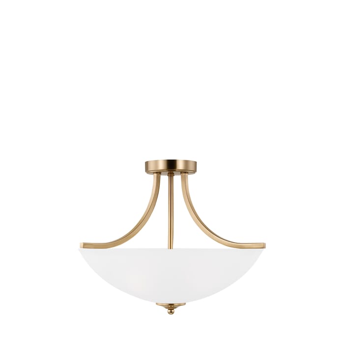 Sea Gull Geary 3-Light Ceiling Light in Satin Brass Sea Gull Geary 3-Light Ceiling Light in Satin Brass