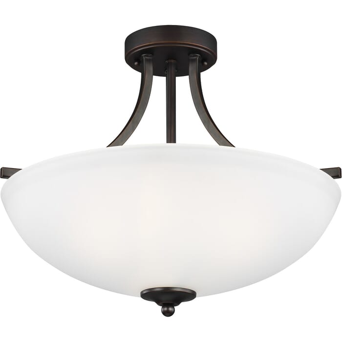 Sea Gull Geary 3-Light Ceiling Light in Bronze Sea Gull Geary 3-Light Ceiling Light in Bronze