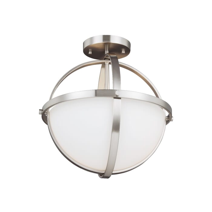 Sea Gull Alturas 2-Light Globe Ceiling Light in Brushed Nickel Sea Gull Alturas 2-Light Globe Ceiling Light in Brushed Nickel
