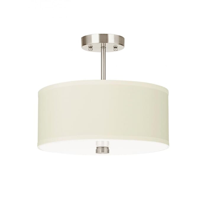 Sea Gull Dayna Shade Pendants 2-Light Ceiling Light in Brushed Nickel Sea Gull Dayna Shade Pendants 2-Light Ceiling Light in Brushed Nickel
