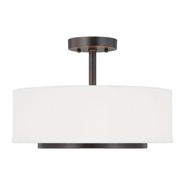 Nance 2-Light Semi-Flush Convertible Pendant in Bronze Nance 2-Light Semi-Flush Convertible Pendant in Bronze